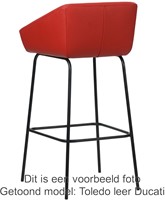 Leren barkruk Have hoog - Rancho Moro (donkerbruin)-3