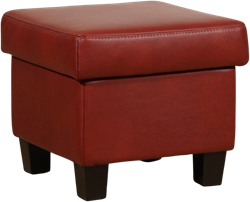 Hocker - gestoffeerde fauteuils (dezelfde bekleding als fauteuil) - ca. 50x50x45cm