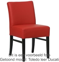Leren eetkamerstoel Hold - Toledo Leer Cotto-1