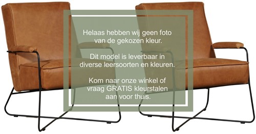 Leren design fauteuil Hope - set van 2 fauteuils - Elegance Green (donkergroen)