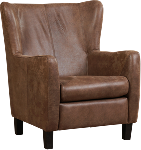 Leren oorfauteuil Hug
