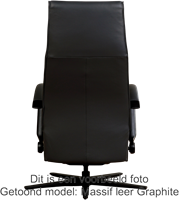 Leren relaxstoel Idol - Elektrisch - Massif Rock (grijs/bruin) - Maat, large - Frame chroom - Stervoet chroom-3