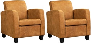 Set van 2 Leren fauteuils Joy