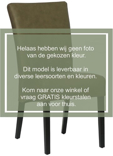 Leren eetkamerstoel Just - Vintage Stone