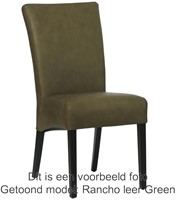 Leren eetkamerstoel Just - Toledo Leer Turquoise-1