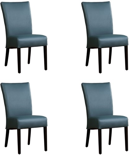 Leren eetkamerstoel Just - set van 4 stoelen - Toledo Leer Whale