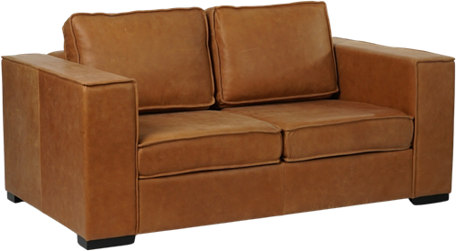Leren bank Fine, 2-zitsbank - (174x100cm)