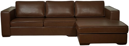 Leren bank Fine Special, 2.5-zitsbank + Longchair (284x100cm)-2