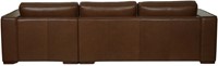 Leren bank Fine Special, 2.5-zitsbank + Longchair (284x100cm)-3