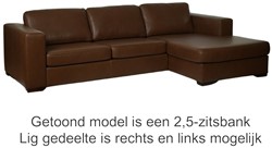 Leren bank Flow Special - 2-zits + Longchair (239X100cm)