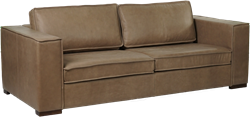Leren bank Fine, 3-zitsbank  - (224x100cm)
