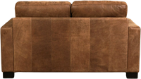 Leren bank Energy, 2-zitsbank - Kenia Leer Brown - Hout, Bruin - (164x90cm)-3