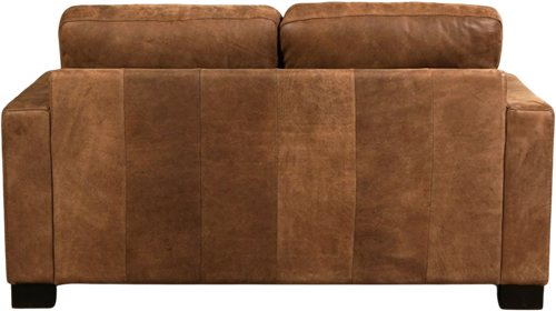 Leren bank Energy, 2-zitsbank - Kenia Leer Brown - Hout, Bruin - (164x90cm)-3