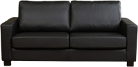 Leren bank Energy, 2.5-zitsbank - Toledo Leer Nero - Hout, Bruin - (194x90cm)-2