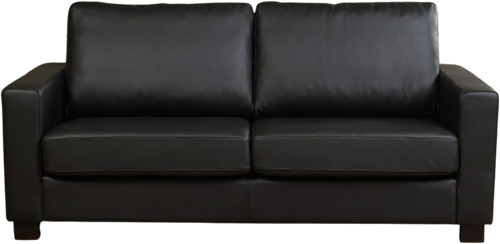 Leren bank Energy, 2.5-zitsbank - Toledo Leer Nero - Hout, Bruin - (194x90cm)-2