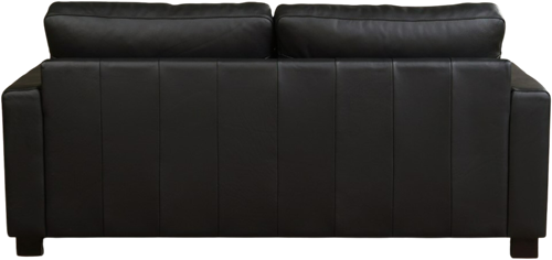 Leren bank Energy, 2.5-zitsbank - Toledo Leer Nero - Hout, Bruin - (194x90cm)-3