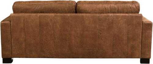 Leren bank Energy, 3-zitsbank - Kenia Leer Brown - Hout, Bruin - (214x90cm)-3