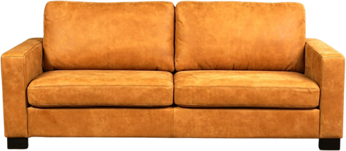 Leren bank Energy, 3-zitsbank - Kenia Leer Cognac - Hout, Bruin - (214x90cm)-2