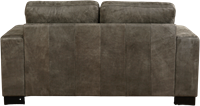 Leren bank Enjoy, 2-zitsbank - Kenia Leer Antracite - Hout, Bruin - (174x90cm)-3