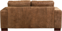 Leren bank Enjoy, 2-zitsbank - Kenia Leer Brown - Hout, Bruin - (174x90cm)-3