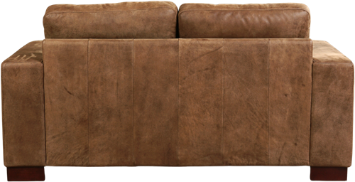 Leren bank Enjoy, 2-zitsbank - Kenia Leer Brown - Hout, Bruin - (174x90cm)-3