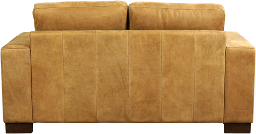 Leren bank Enjoy, 2-zitsbank - Kenia Leer Walnut - Hout, Bruin - (174x90cm)-3