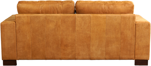 Leren bank Enjoy, 2.5-zitsbank - Kenia Leer Cognac - Hout, Bruin - (204x90cm)-3