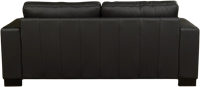 Leren bank Enjoy, 2.5-zitsbank - Toledo Leer Nero - Hout, Zwart - (204x90cm)-3