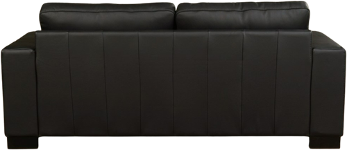 Leren bank Enjoy, 2.5-zitsbank - Toledo Leer Nero - Hout, Zwart - (204x90cm)-3