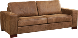 Leren bank Enjoy, 3-zitsbank - (224x90cm)