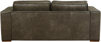 Leren bank Fine, 2.5-zitsbank - Granada leer Ash - Hout, Bruin - (204x100cm)-3