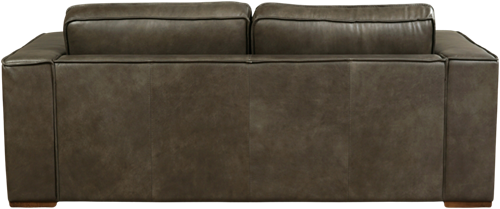 Leren bank Fine, 2.5-zitsbank - Granada leer Ash - Hout, Bruin - (204x100cm)-3