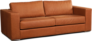 Leren bank Flow, 3-zitsbank - (224x100cm)