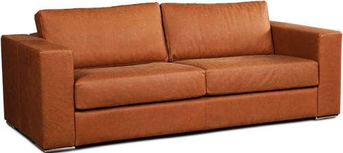 Leren bank Flow, 3-zitsbank - (224x100cm)