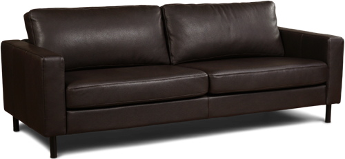 Leren bank Match, 3.5-zitsbank - (234x90cm)