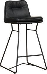 Leren barkruk Candy laag - Granada leer Black