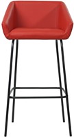 Leren barkruk Have hoog - Toledo Ducati (rood)-2