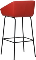 Leren barkruk Have hoog - Toledo Ducati (rood)-3
