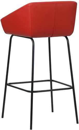Leren barkruk Have hoog - Toledo Ducati (rood)-3