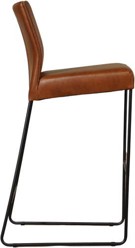 Leren barkruk Mate hoog-3