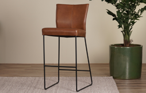 Leren barstoelen