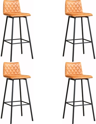 Leren barkruk Catch hoog - set van 4 krukken