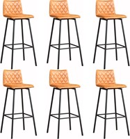 Leren barkruk Catch hoog - set van 6 krukken