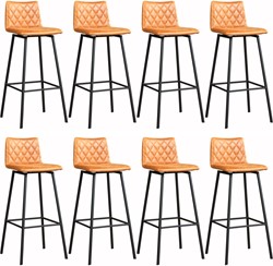 Leren barkruk Catch hoog - set van 8 krukken