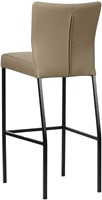Leren barkruk Revolt hoog - Hermes Leer Mocca - Zwart-3