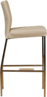 Leren barkruk Revolt hoog - Toledo Leer Mastic - RVS-3
