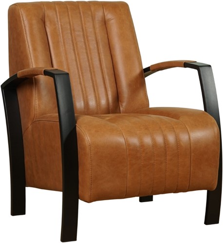 Leren industriële fauteuil Glamour
