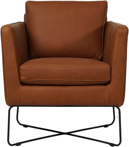 Leren design fauteuil Crossover - Rancho Leer Cognac-2