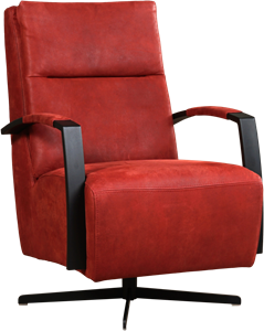 Leren industriële draaifauteuil hoge rugleuning Award