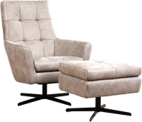 Hocker - draaifauteuil Central (zelfde kleur als fauteuil) - ca. 60x52x47cm-2